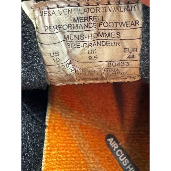 Merrell Mesa Ventilator II Continuum Vibram Outdoor Hiking Shoes Men's Size 10 - Picture 10 of 10